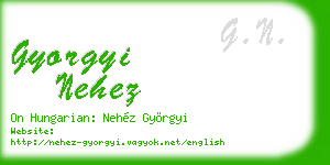 gyorgyi nehez business card