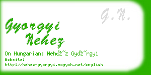 gyorgyi nehez business card